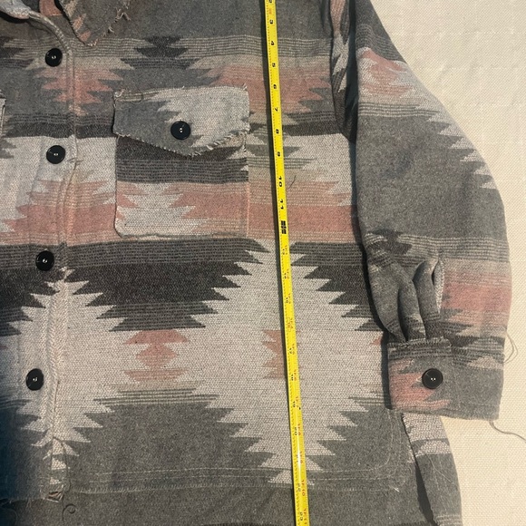 LA MIEL Multicolor Knit Jacket Size L Worn In great Condition - Picture 6 of 12